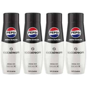 SodaStream Pepsi Zero Sugar Beverage Mix (440ml, Pack of 4)