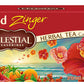 Celestial Seasonings Herbal Tea, Red Zinger, Caffeine-Free, 20 Bags per Pack, Pack of 2