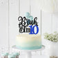Rssta i Cake Topper - 10th Birthday Decoration, Blue, Model XM1222-10