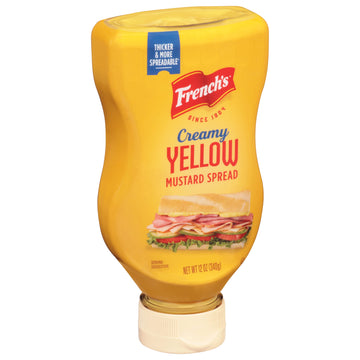 French'S Creamy Yellow Mustard Spread, 12 Oz (Pack Of 8)