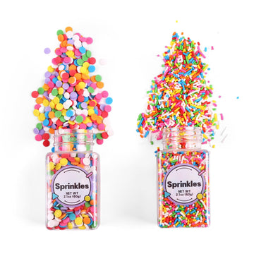 Rainbow Sprinkles, Confetti Sprinkles, Round Sprinkles, Rainbow Sprinkles For Cake Decorating, Chocolate, Cupcake, Candy Sprinkl