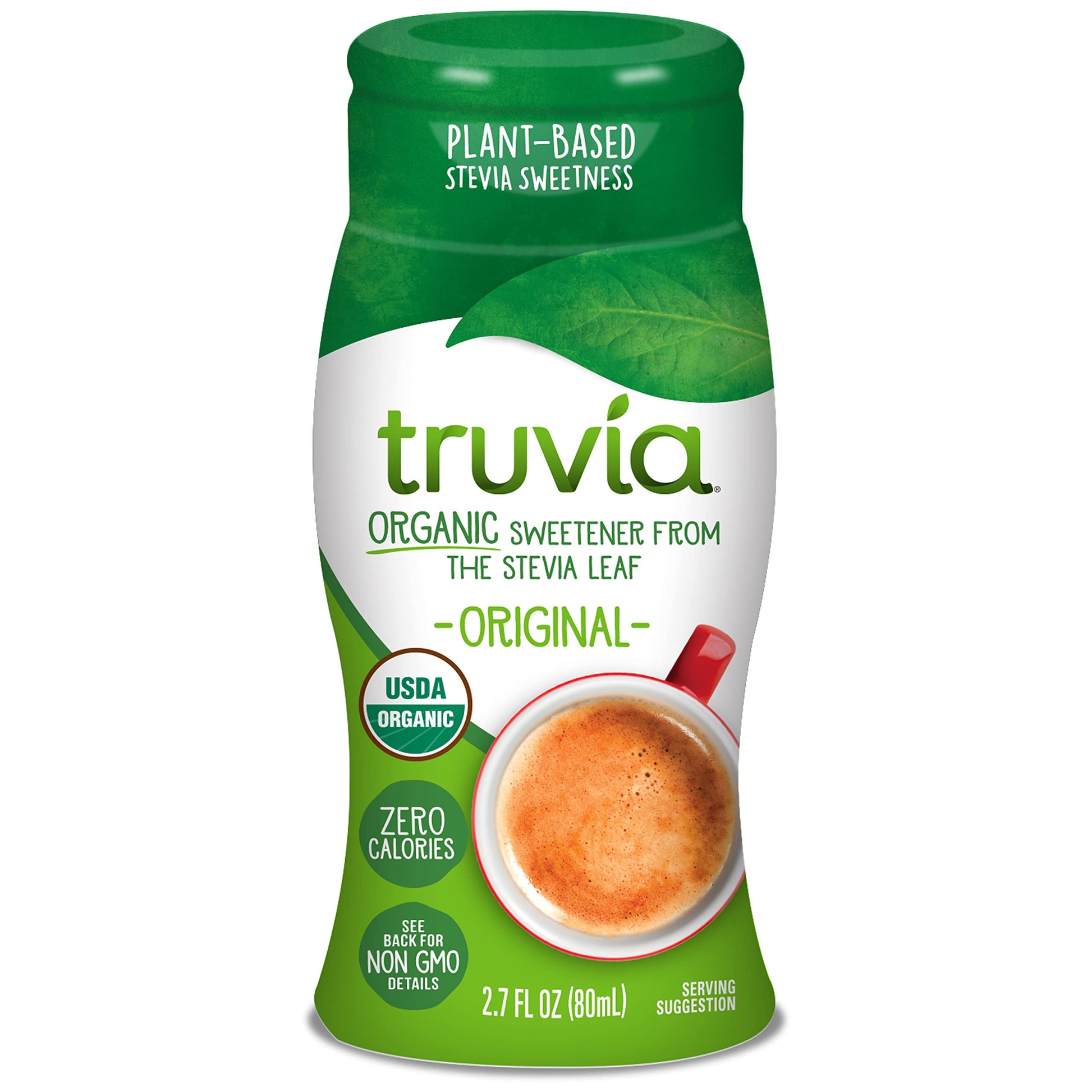 Truvia Organic Zero Calorie Liquid Stevia Sweetener Bottle Original Flavor 2.7 Fl. Oz.