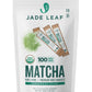 Jade Leaf Matcha Organic Ceremonial Grade Green Tea Powder - Farm Direct First Harvest - Single Serve Stick Packs - Authentic Japanese Origin (100 Count Single Serve Stick Pack Box)