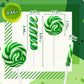 EORA 32 Pack Twist & Swirl Lollipops Green Apple Flavor Individually Wrapped Candy Bulk, St. Patricks Day, Green & White