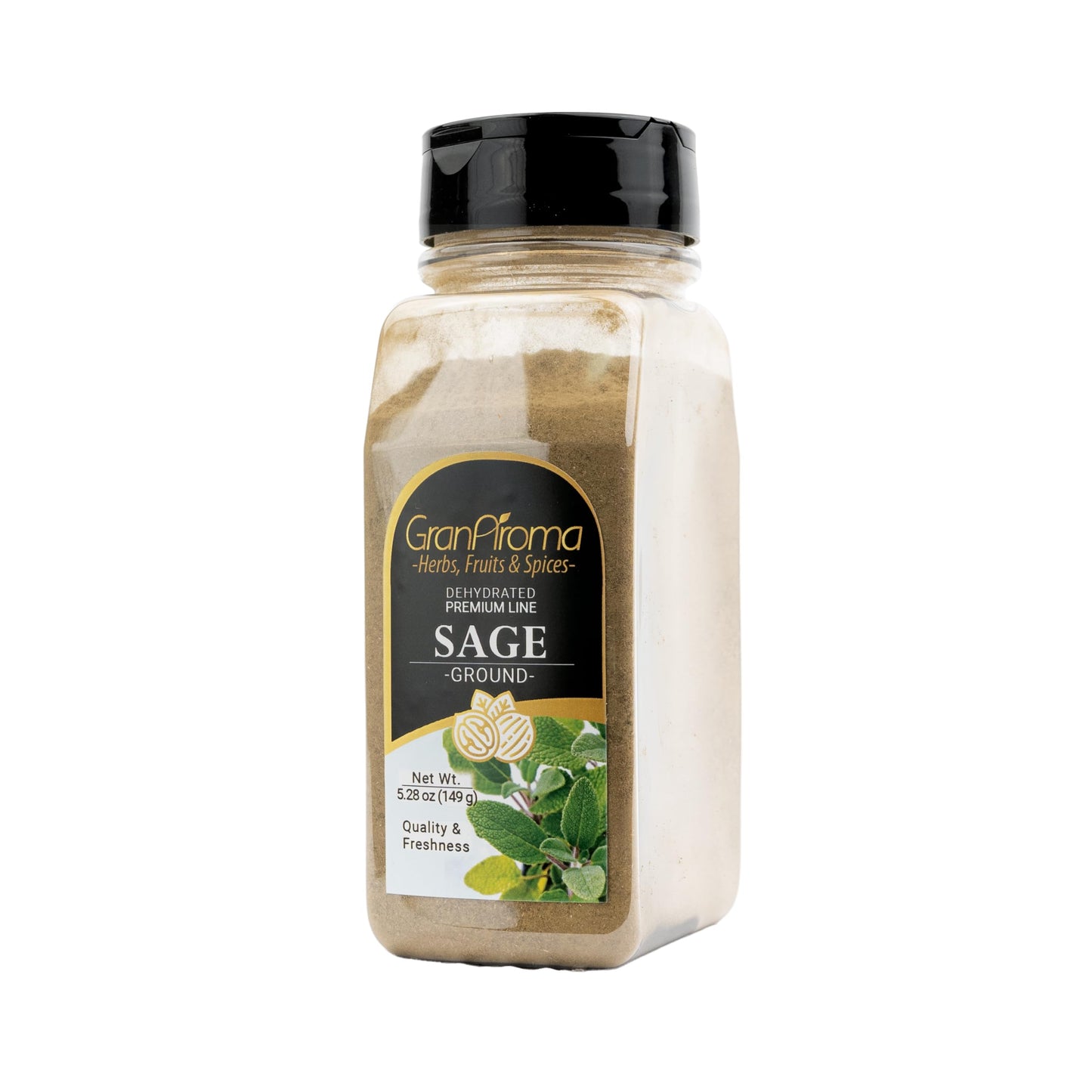Granaroma Ground Sage, Earthy Flavor, Soups & Sauces, Versatile Herb (5.28 Ounce)