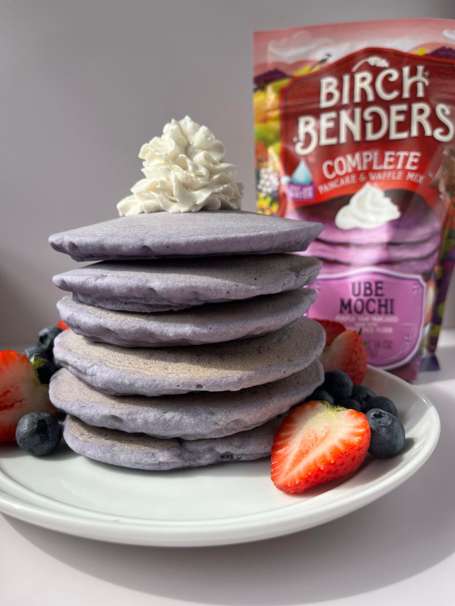 Birch Benders Ube Mochi Pancake & Waffle Mix, 14 Oz