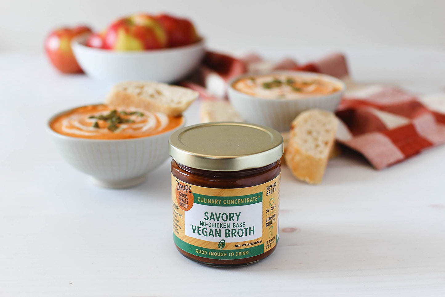 Zoup! Good, Really Good Savory Vegan Broth Culinary Concentrate - Keto-Friendly, Gluten Free, Sugar Free, Non-Gmo - Great For St