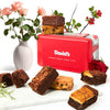DAVIDS COOKIES Brownies Sweet Sampler Tin – 6 Rich Fudgy Slices, Individually Wrapped Gourmet Treats for Birthdays and All Occasions