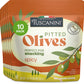 Tuscanini Italian Spicy Pitted Snack Olives, 1 oz (10 Pack) | Convenient Olive Pouches for Snacking | Salad Topper | Gluten Free