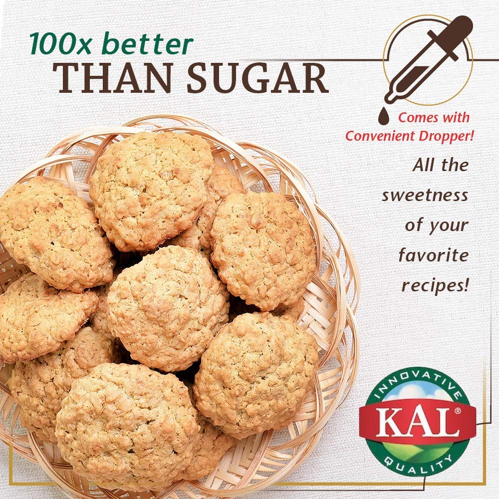 KAL Pure Stevia Extract, Vanilla Flavor, 1.8 Fl Oz, Model 021245642954
