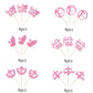 YCTHUNFISH Cupcake Toppers 24 Pack Religious Theme Pink Glitter Cross Dove of Peace Decorations for Baby Shower Kids Birthday Party
