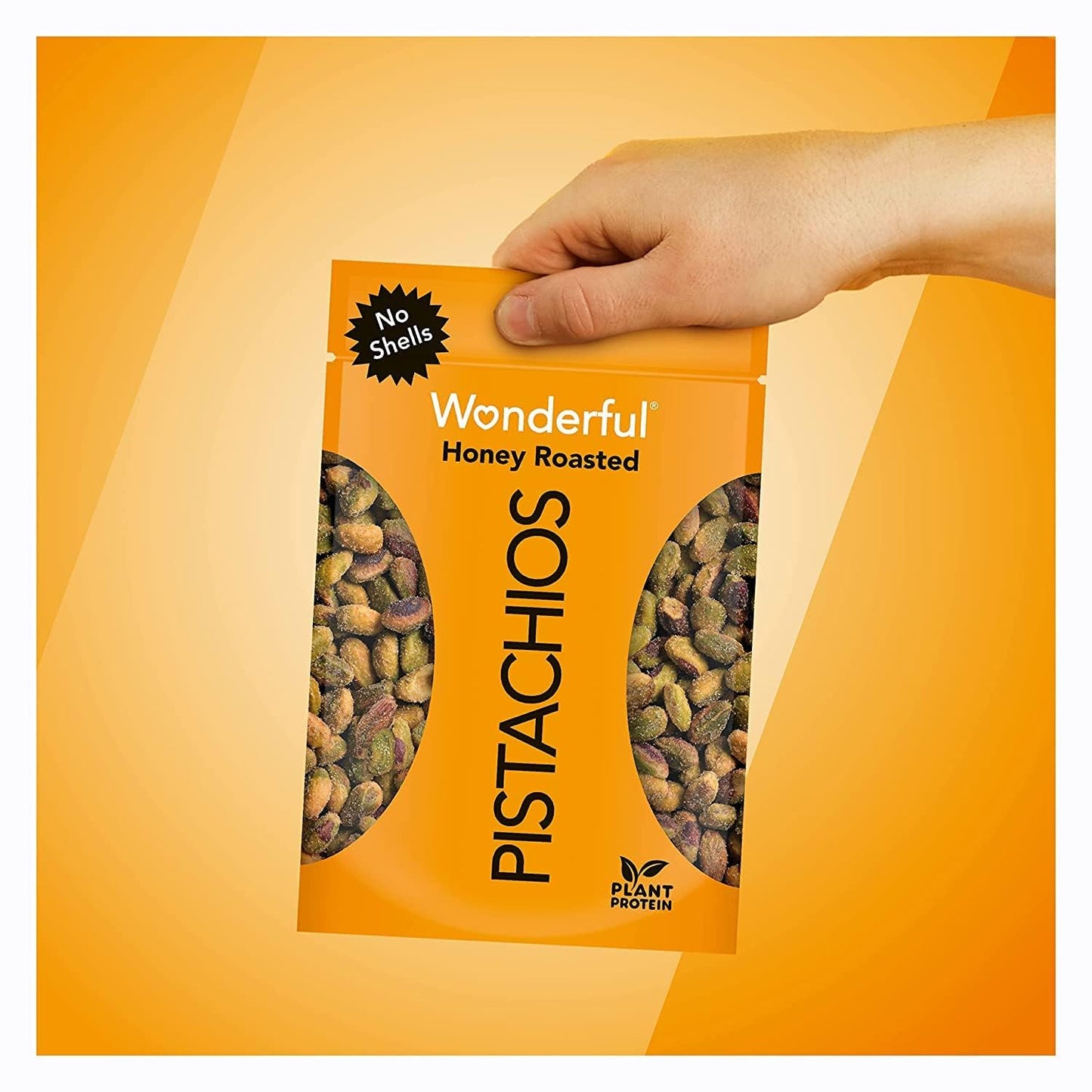 Wonderful Pistachios No Shells, Honey Roasted Nuts, 5.5 Ounce Resealable Bag, Protein Snacks, Gluten Free, Healthy Snacks