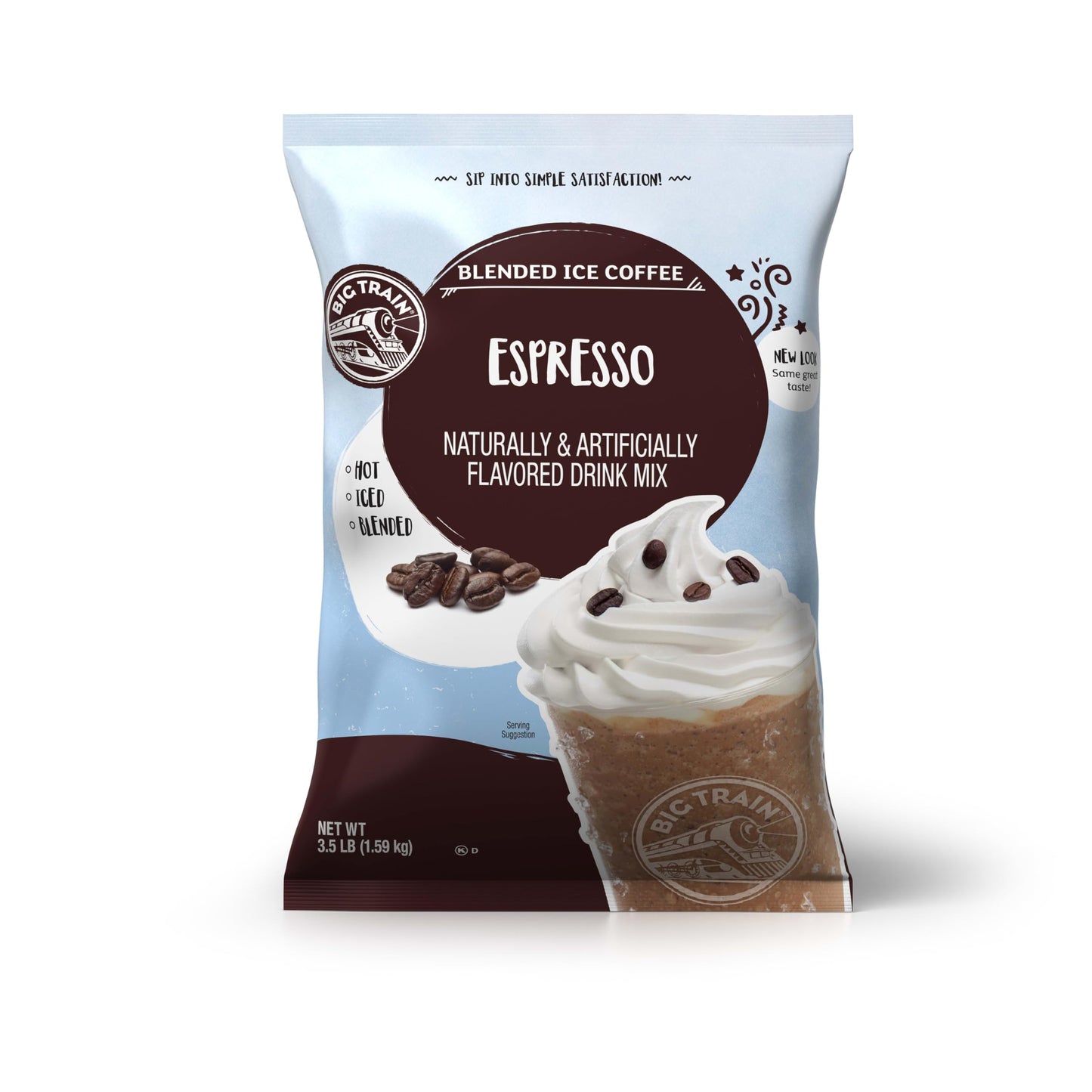 Big Train Espresso Blended Ice Coffee Beverage Mix, 3.5 Pound (Pack Of 1)