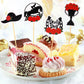 FOIMAS 60pcs Derby Party Appetizer Picks, Wood Toothpicks for Horse Race Decoration