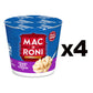 Mac A Roni Quick Cook Macaroni and Cheese Cups, Creamy White Cheddar, 2.04 Oz Cups, 4 Pack