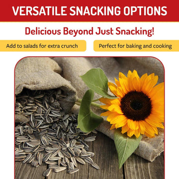 Babkini Semechki Sunflower Seeds & Red Seeds Crackers - Variety Pack (2 Pack, 300g Each) | 1 Roasted & 1 Salted | Non-GMO, High