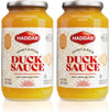Haddar Sweet & Sour Duck Sauce, 40oz (2 Pack) Rich Tangy Texture, No MSG, Fat Free | Made From Apricots and/or Peaches | Perfect