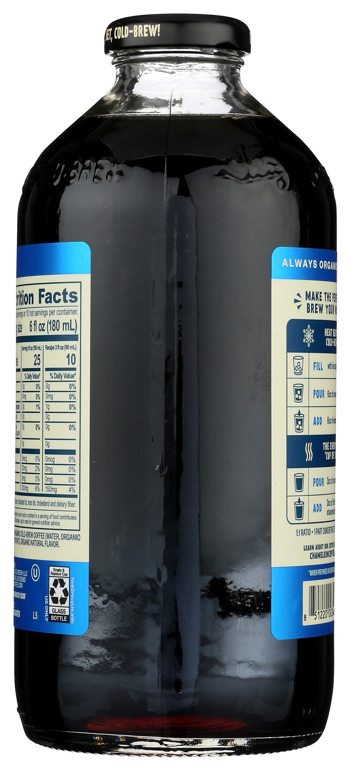 CHAMELEON COLD BREW BEV VNLLA CONCNTRT GLASS 32OZ