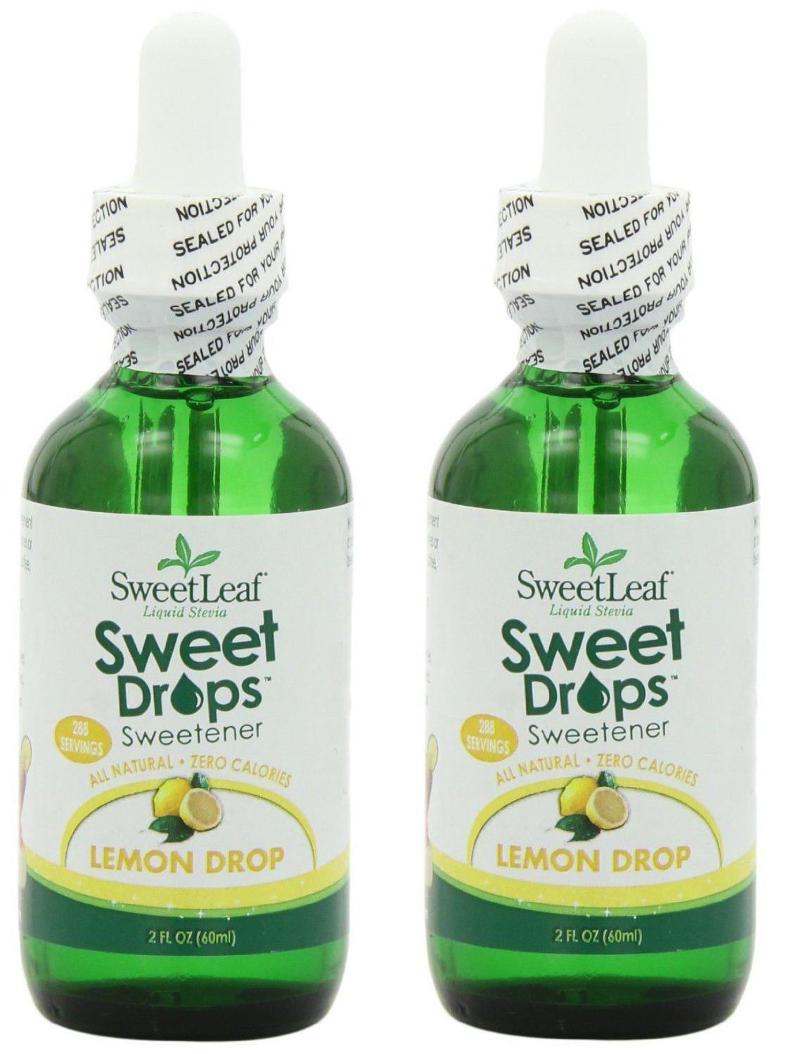 Sweetleaf Stevia Sweet Drops Lemon Drop - Liquid Stevia Drops Sweetener, Zero Calorie, Non-Gmo Flavored Stevia Liquid Sugar Subs