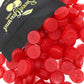 SweetGourmet Cherry JuJu Coins, Soft Chewy Candy Unwrapped, 2-Pound Bag
