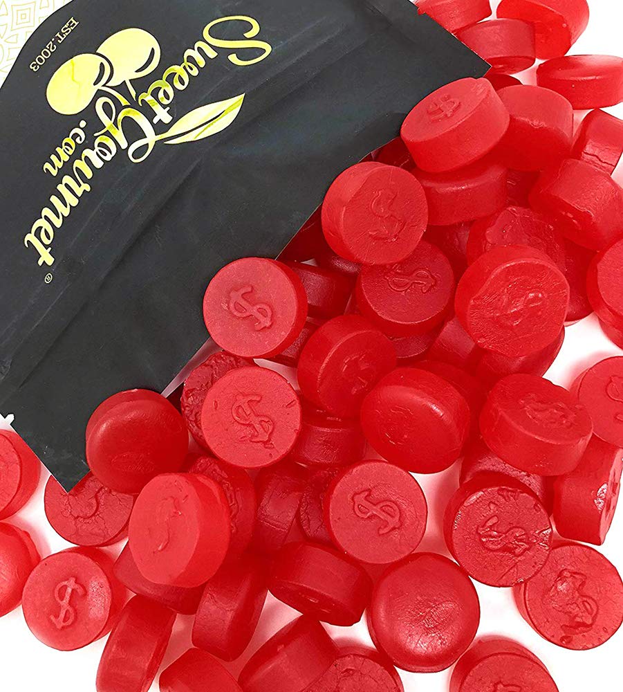 SweetGourmet Cherry JuJu Coins, Soft Chewy Candy Unwrapped, 2-Pound Bag