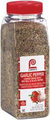 Lawry's Coarse Grind Garlic Pepper with Red Bell & Black Pepper, 22 oz - One 22 Ounce Garlic Pepper Seasoning with Parsley, Grea