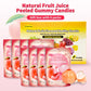 Joyvitas Peelable Gummy Peach Candy, Low Sugar, Individually Wrapped, Resealable Snacks, 25.4oz (Pack of 8)