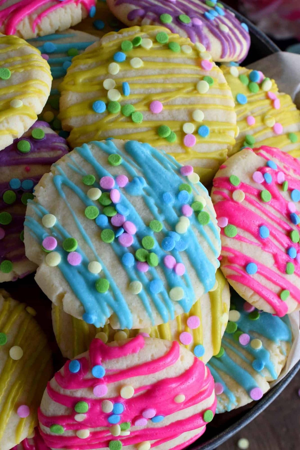 Easter Sprinkles For Cake Decorating Edible Rainbow Confetti Yellow Green Blue Pastel Sprinkles Mix 7 Ounce For Cookies Chocolat