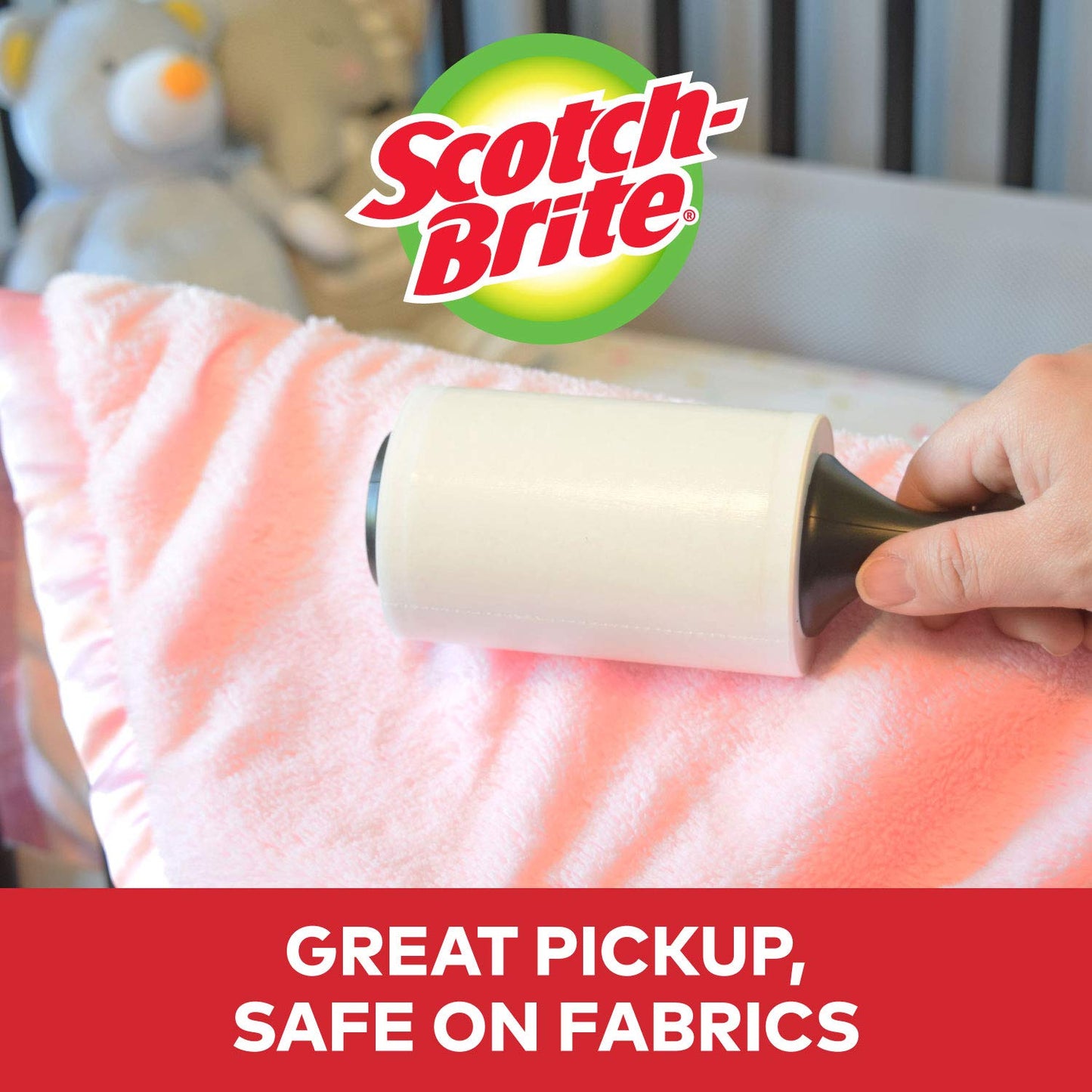 Scotch-Brite Lint Roller, Works Great On Pet Hair, 2 Rollers, 56 Sheets Per Roller, 112 Sheets Total