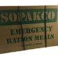 Case Of 14 Sopakco Sure-Pak Mre Reduced Sodium Emergency Ration Meals - Ready To Eat Factory Sealed And Banded