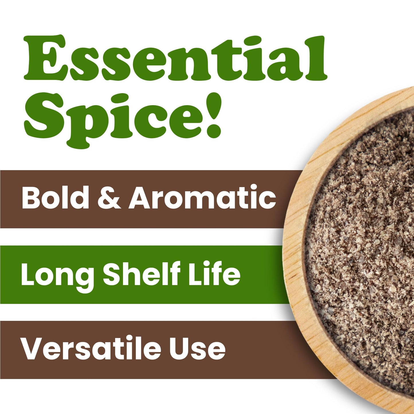 Food To Live Ground Black Pepper 1 Pound - 100% Pure, The Essential Spice For Flavorful Cooking, Grilling & Baking, Vegan, Koshe