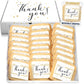 Thank You Cookies Gold Black Elegant Classy Appreciation Treats Party Favors Gift Basket for Teachers Employees Nurses | 24 Pack