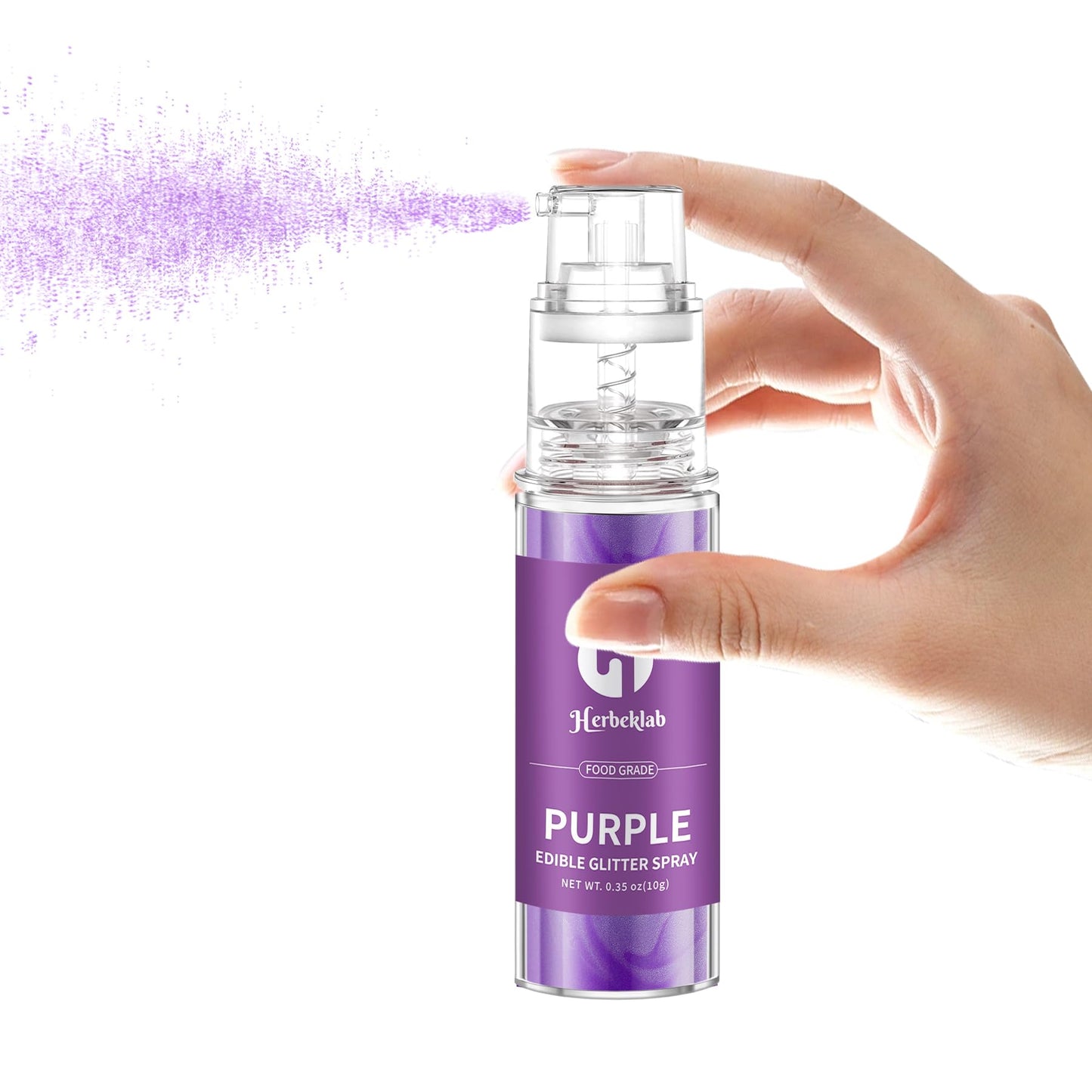 Purple Edible Glitter Spray - 10G Edible Purple Glitter For Cakes Food Grade Metallic Shimmer Powder Cake Sprinkles For Cookie D