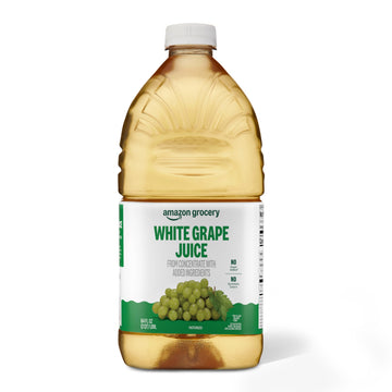 Amazon Grocery White Grape Juice, 64 Fl Oz, Bright Straw Yellow, Pack of 1
