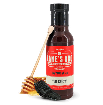 Lane's Lil Spicy BBQ Sauce, All-Natural Kansas City Style Sweet and Spicy Sauce, Goes Great with Chicken, Beef, Pork & Veggies, 
