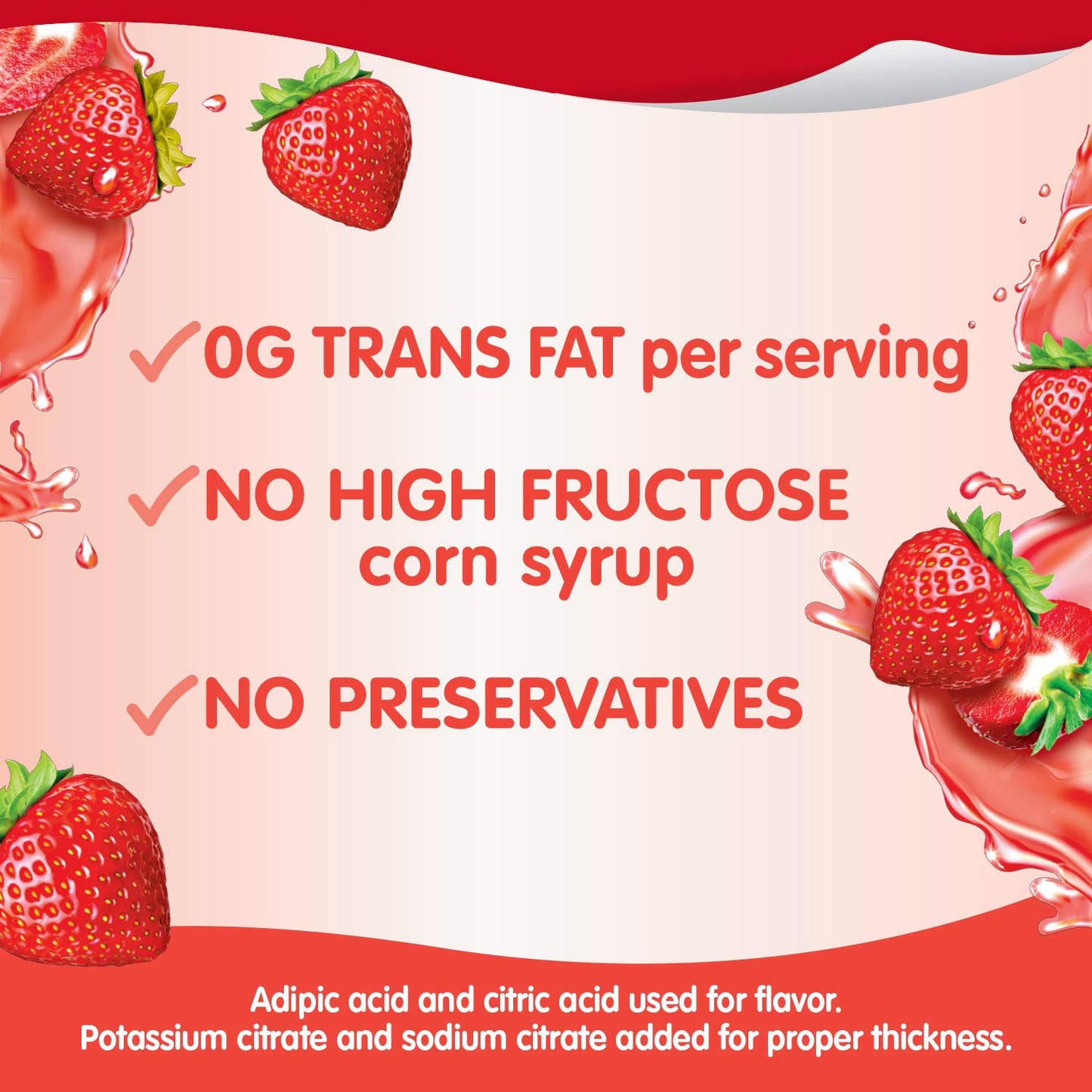 Snack Pack Strawberry Flavored Juicy Gels, Super Size, 6 Count Snack Cups (Pack Of 8)