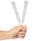 Candy Envy - White Rock Candy Sugar Sticks - Original Sugar Flavored - 24 Indiv. Wrapped