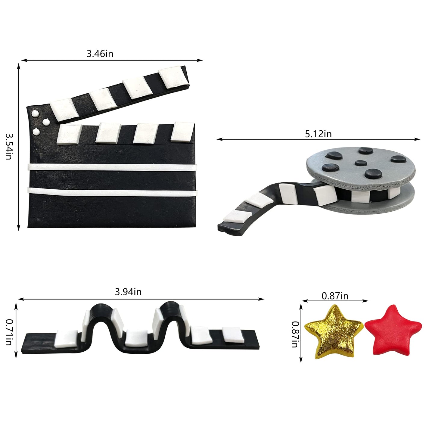 12 Pcs Movie Night Cake Topper Glitter Movie Cupcake Toppers Picks Movie Night Birthday Party Decoration For Movie Theme Birthda