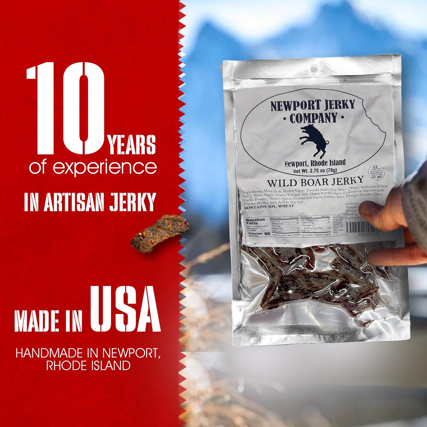 Newport Jerky Company Wild Boar Jerky