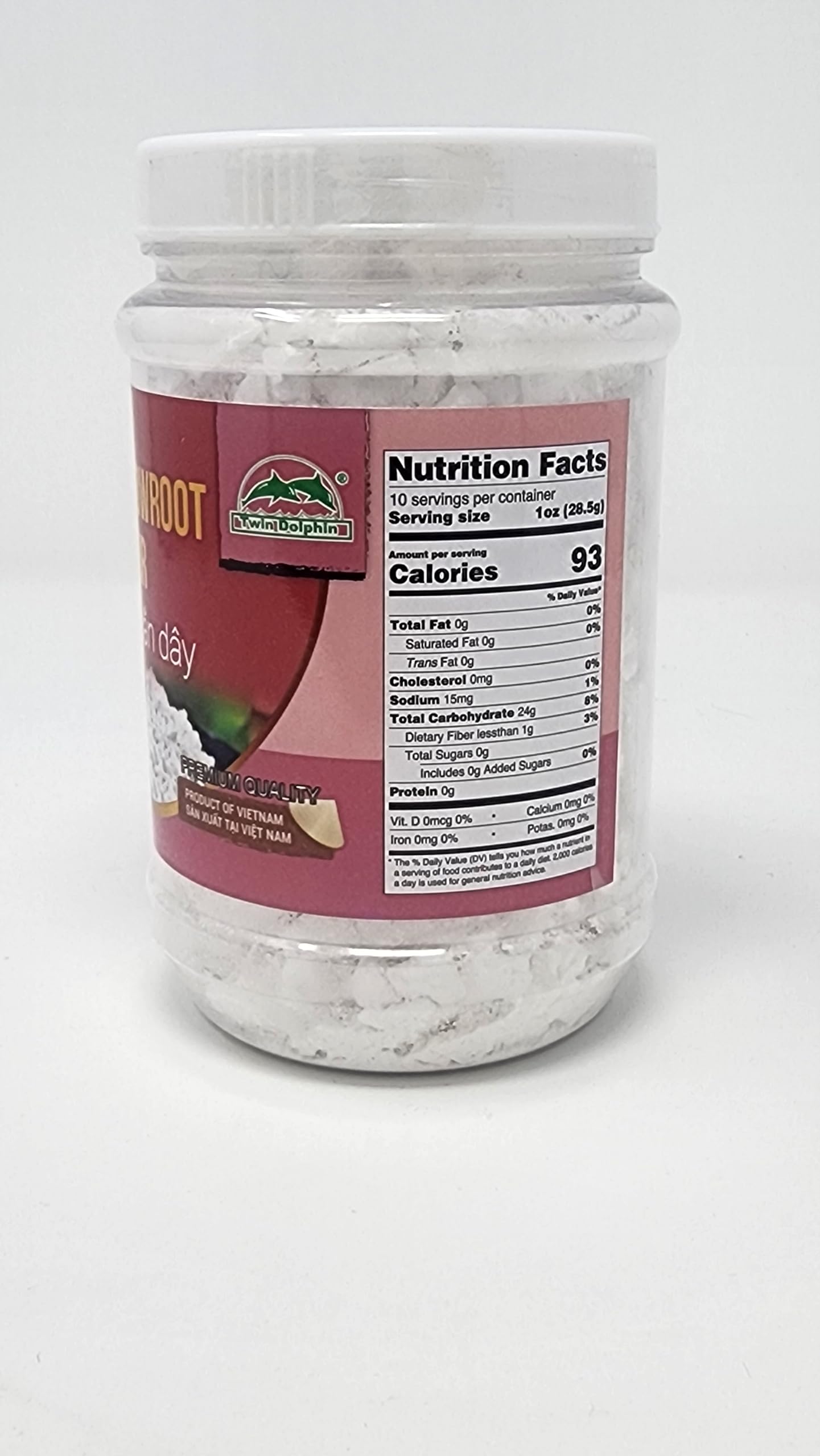 Twin Dolphin Bot San Day Arrowroot Flour Chunks, 10.5 Ounce (300G) Reclosable Jars [Pack Of 2]
