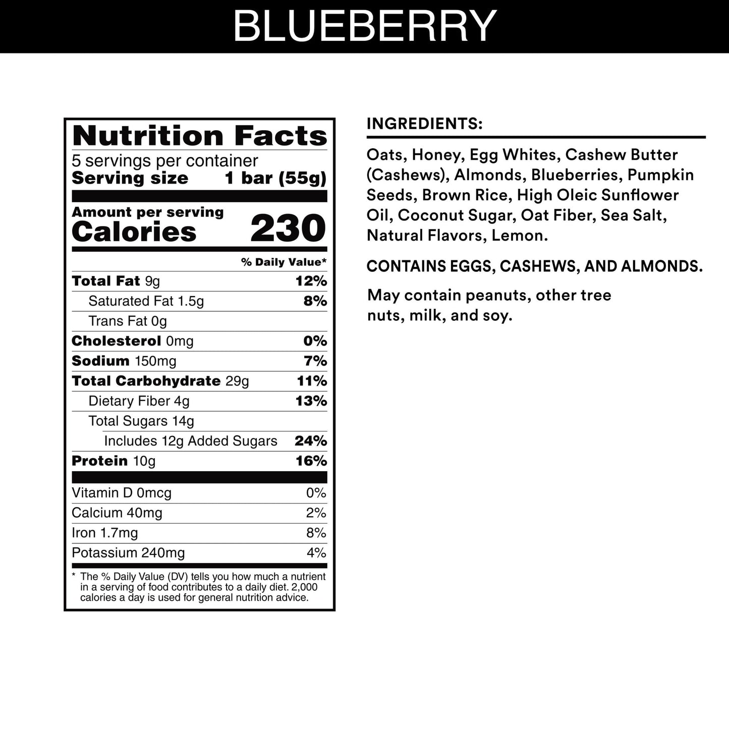 Rxbar Nut Butter And Oat Protein Bars, Protein Snacks, Snack Bars, Blueberry Cashew Butter (6 Boxes, 30 Bars)