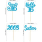 Gyufise 24Pcs Happy 16Th Birthday Cupcake Toppers Glitter Hello 16 Sweet 16 Cupcake Picks Sixteen Years Old Birthday Cake Decora