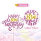 Pink Glitter Happy 83Rd Birthday Cake Topper, Eighty Three Years Old Birthday Party Cake Decor, Gold Number 83 Birthday Party Su