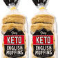 Franz Bakery Keto English Muffins - Low Carb, 2 Pack (2 x 12oz) - Perfect for Keto Lifestyle, Delicious Taste