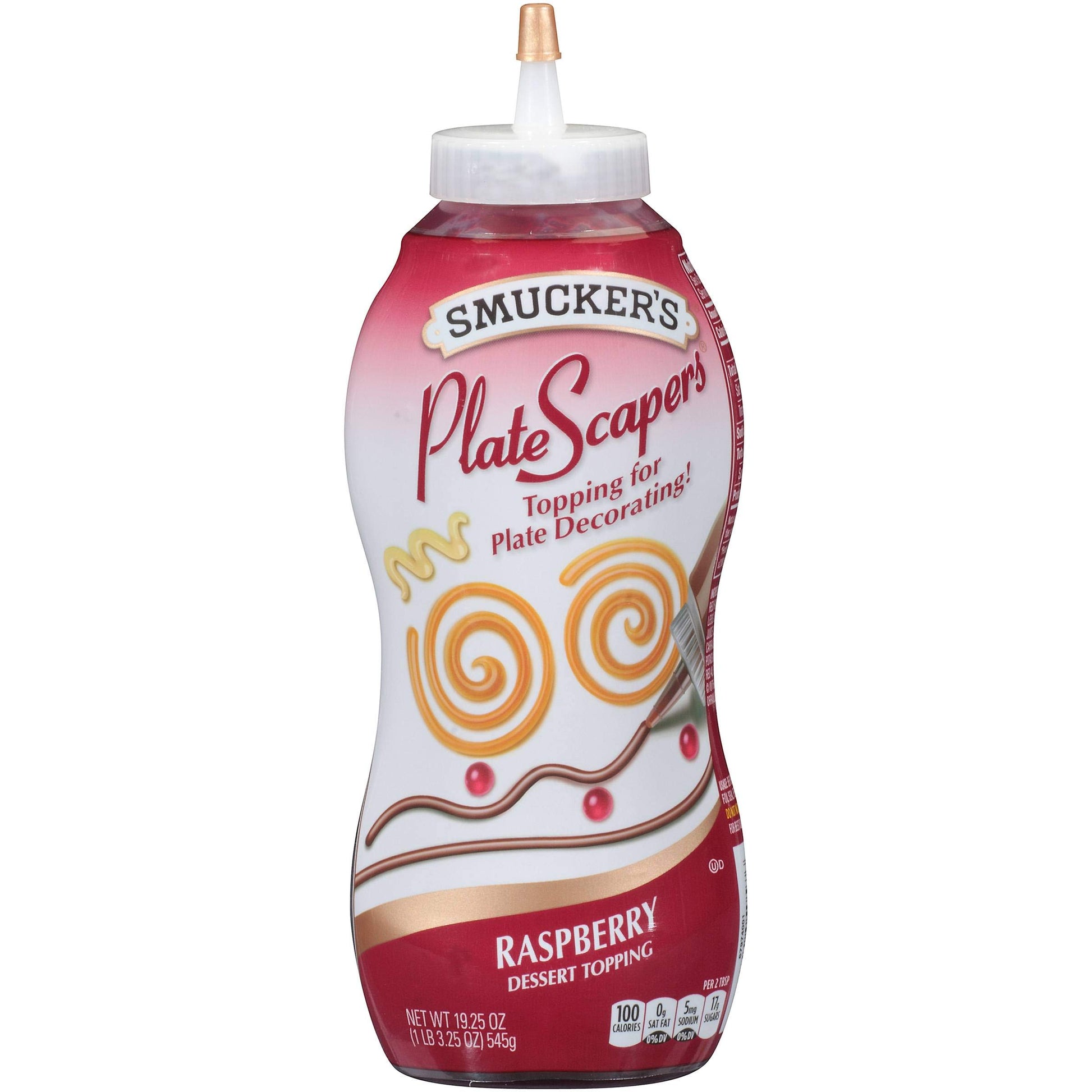 Smucker s Plate Scapers Dessert Topping, Raspberry, 19.5 Ounce (Pack of 12)