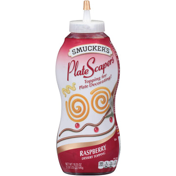 Smucker s Plate Scapers Dessert Topping, Raspberry, 19.5 Ounce (Pack of 12)