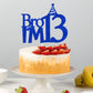 Happy 13Th Birthday Cake Topper, Officially Teenager 13 Cake Decor, Bro I'M 13, Teens Funny 13Th Birthday Party Decorations Blue
