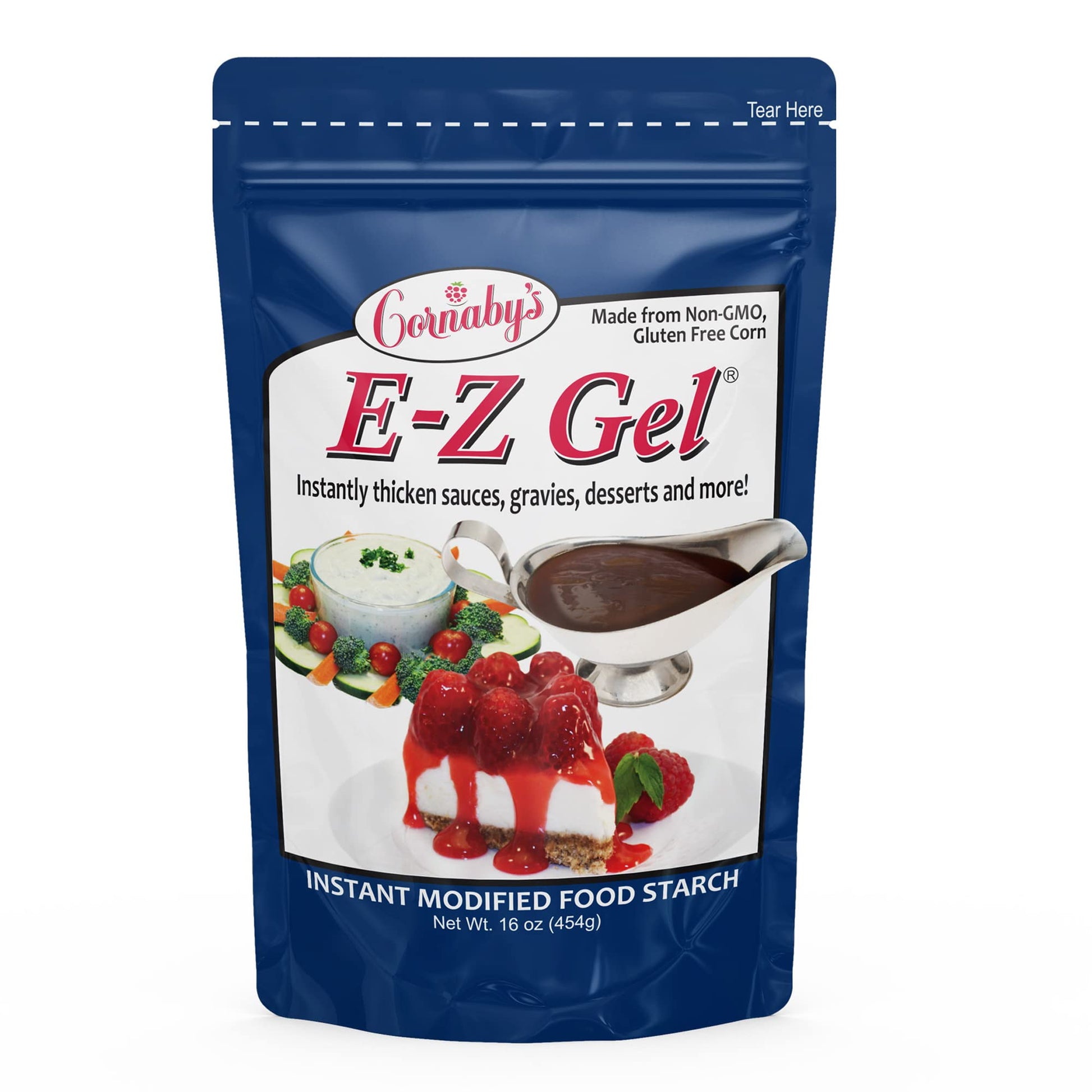 Cornaby'S E-Z Gel Instant Food Thickener, 16Oz. (Pack Of 1) | Gluten-Free, Non-Gmo, All-Natural, Instant Food Starch Granules Fo