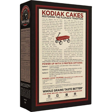 Kodiak Cakes Power Cakes: Flapjack And Waffle Mix Whole Grain Buttermilk, 24 Ounce (Pack Of 3)