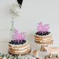 Rsstarxi 1 Pack Mis Quince 15 Cake Topper Glitter Hello 15 Fabulous Fifteen Cake Pick Cheers To 15 Years Cake Decorations For Happy 15Th Birthday Anniversary Party Supplies Purple